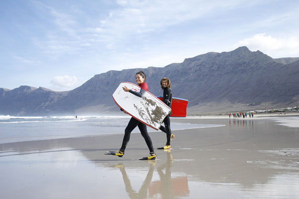 body board in lanzarote